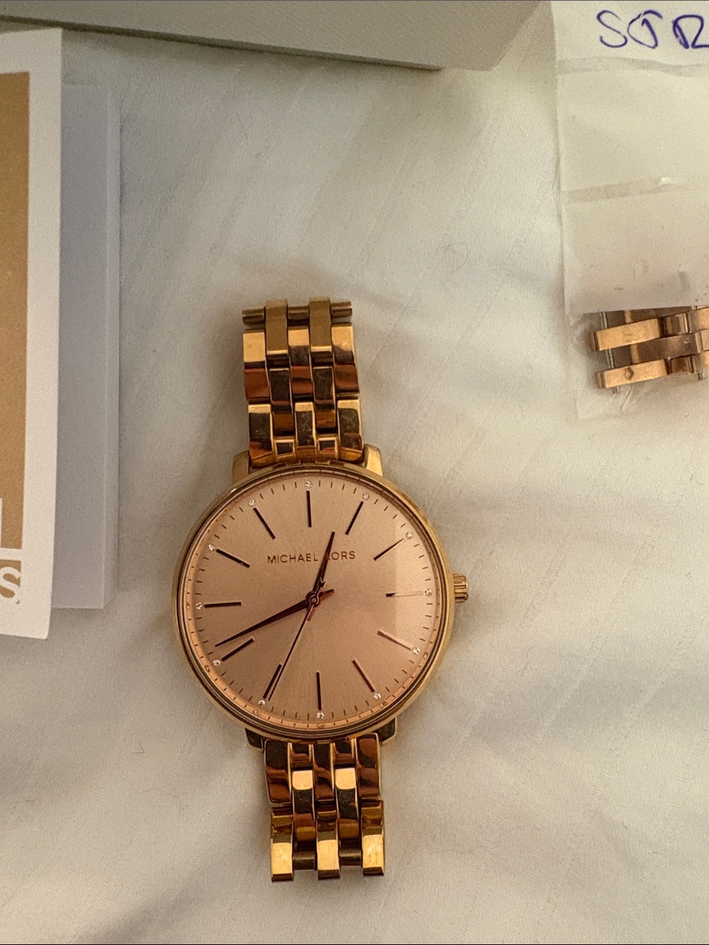 Michael Kors Rose Gold Slim Bracelet Watch